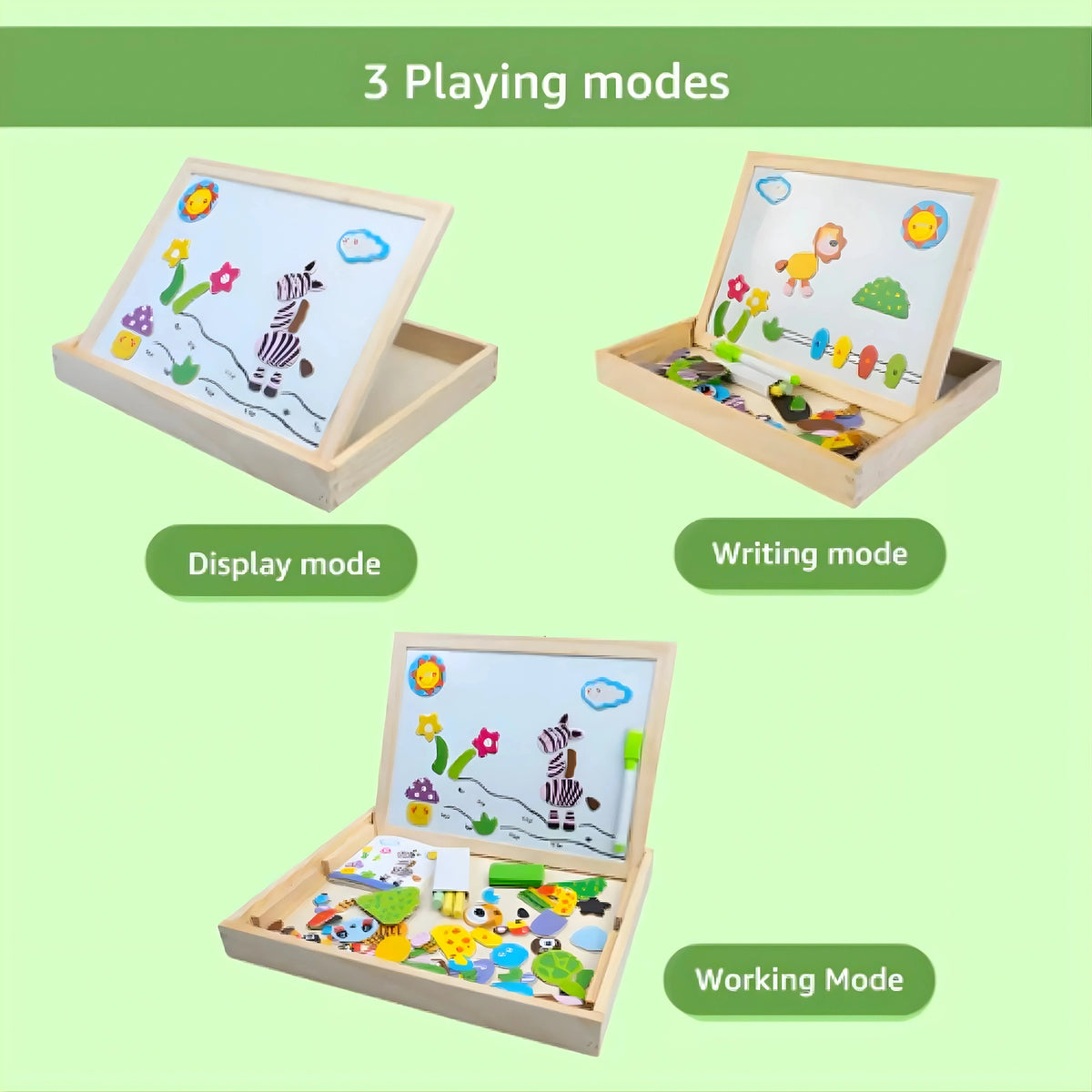 Magnetic Wooden Puzzle Board