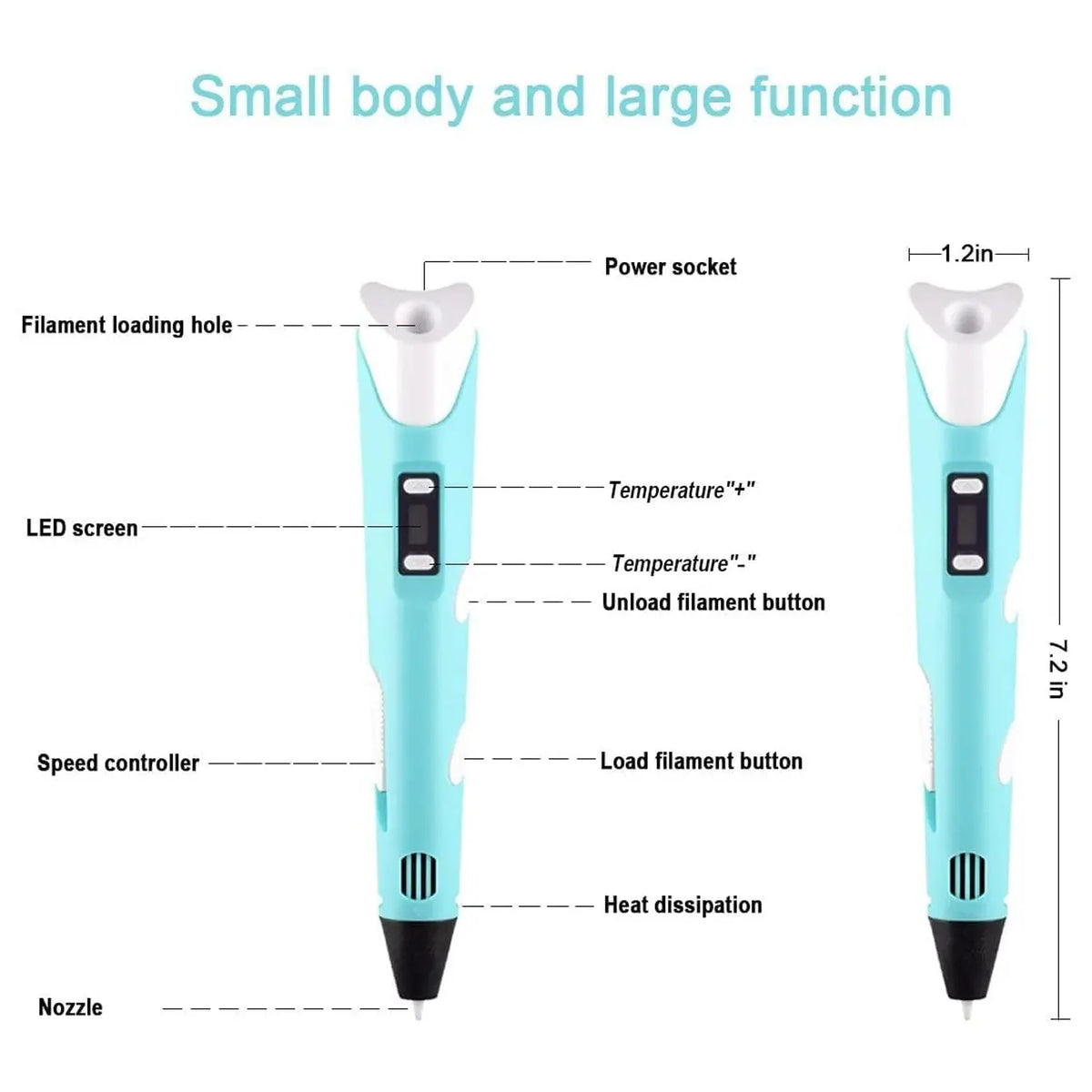 3D Printing Pen with LCD Screen