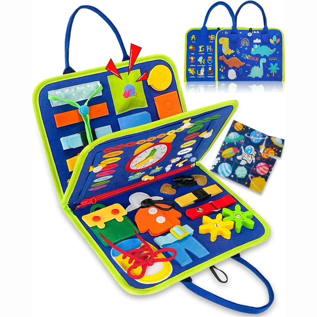 Busy Board Sensory Book