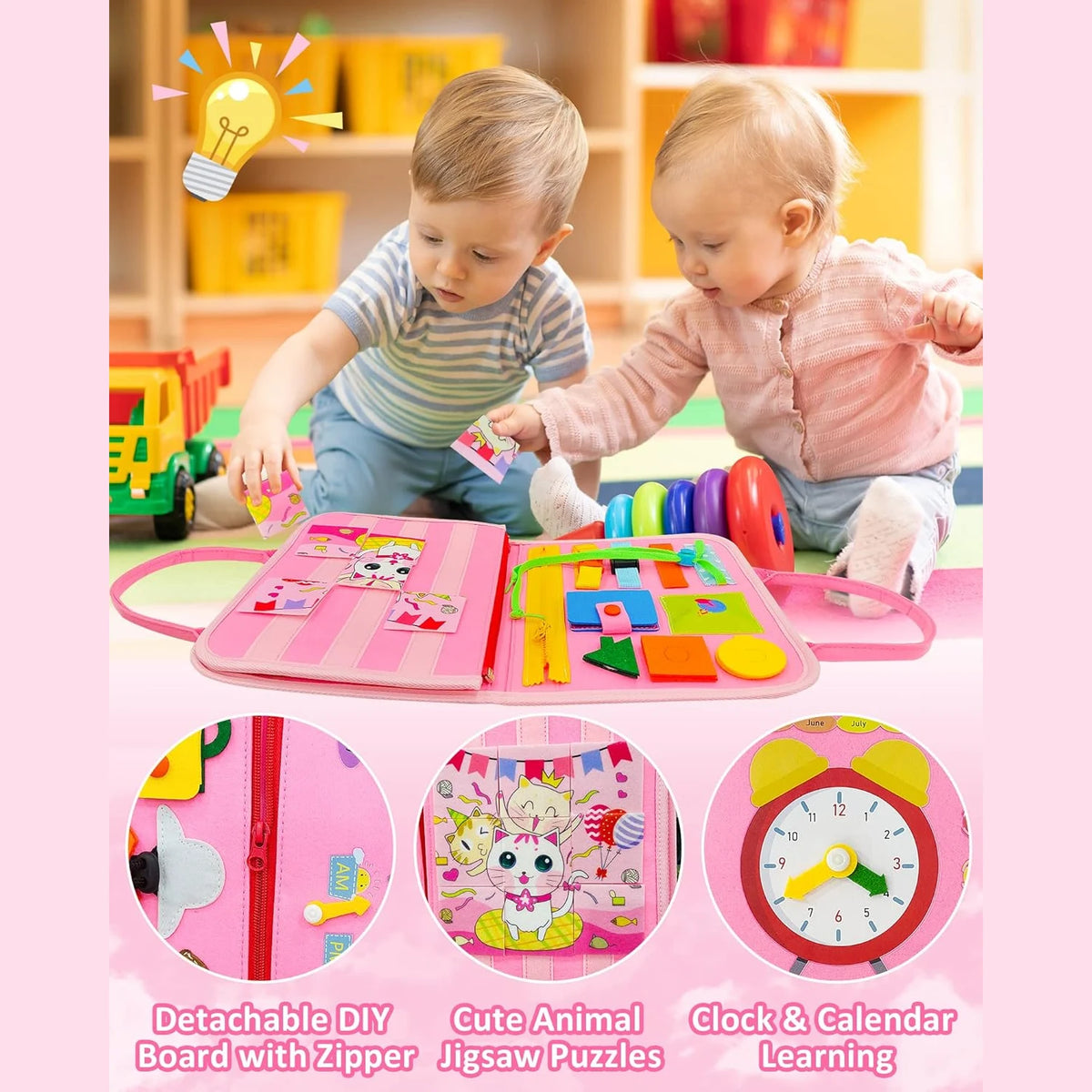 Busy Board Sensory Book