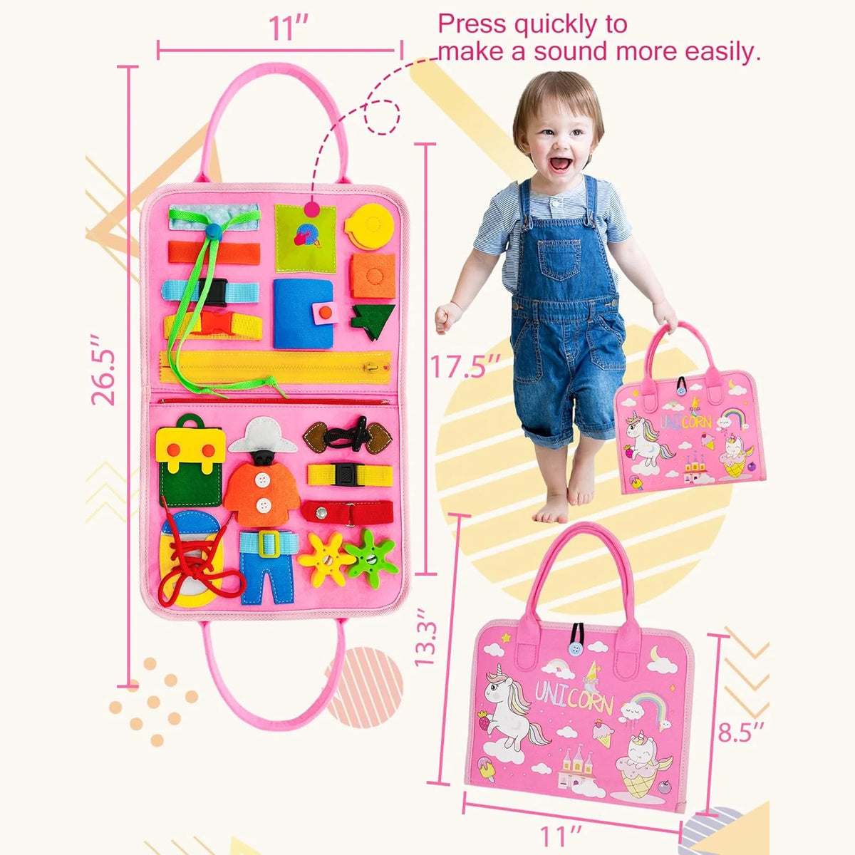 Busy Board Sensory Book