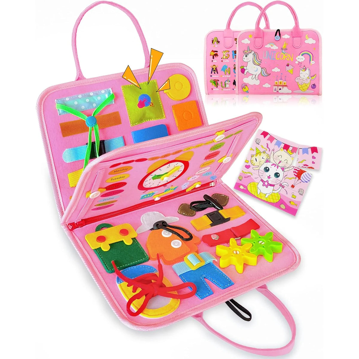 Busy Board Sensory Book