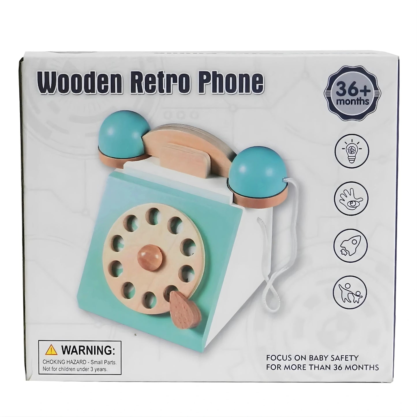 Wooden Retro Phone Toy