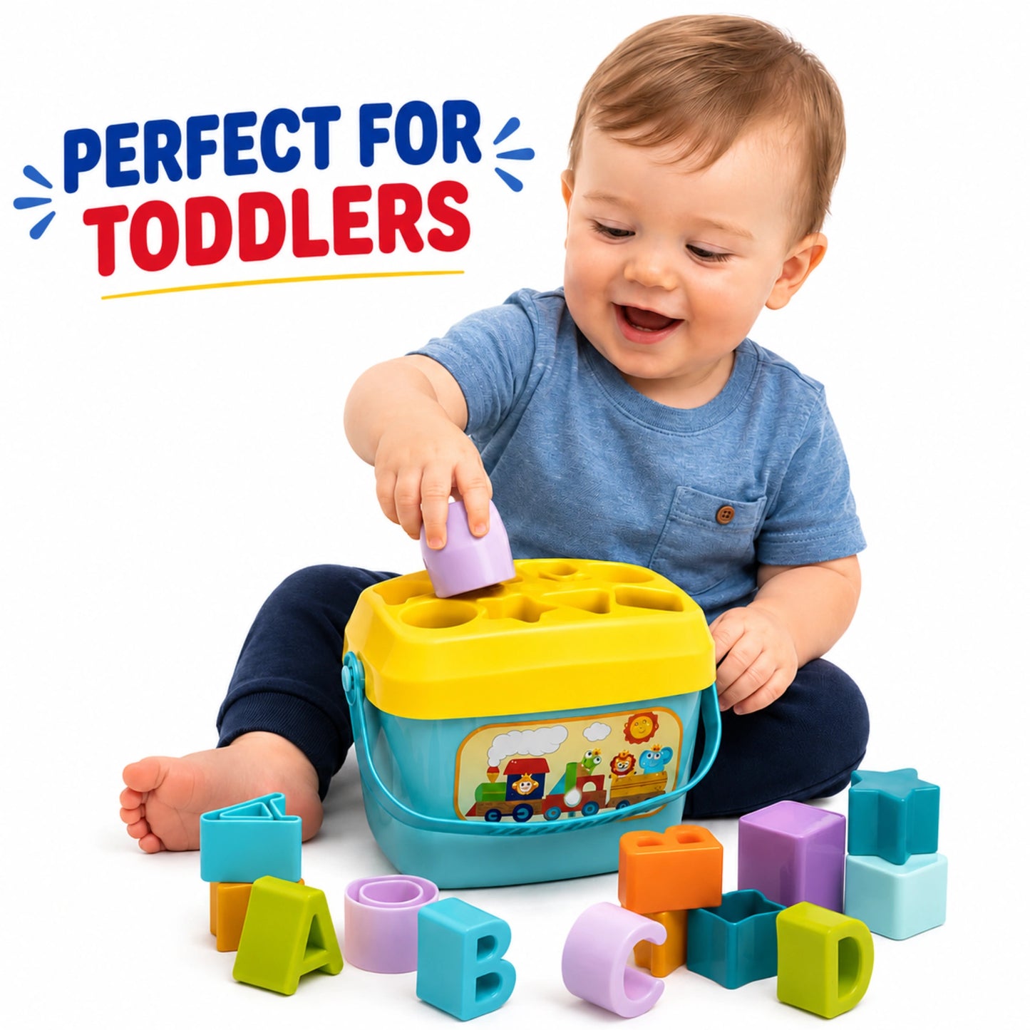 Alphabet & Shape Sorter Bucket