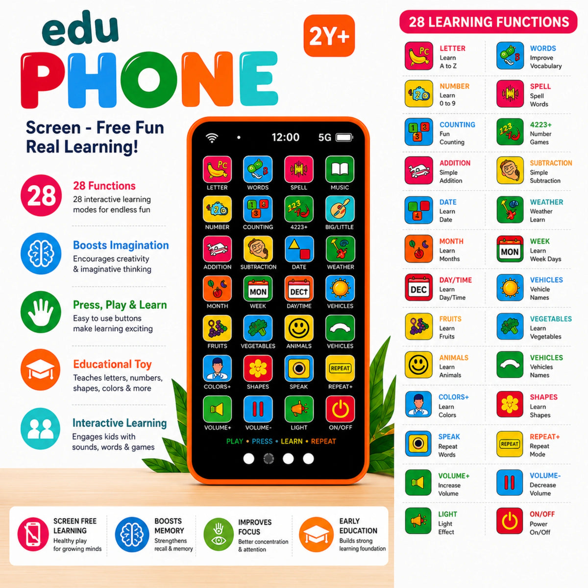 Edu Phone™ Hindi & English Learning Phone