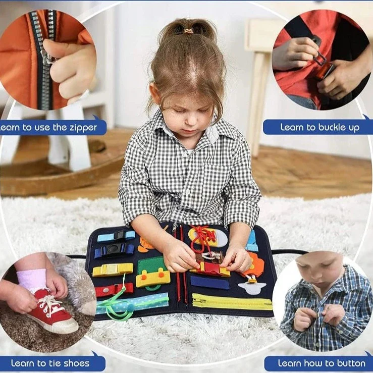 Busy Board Sensory Book