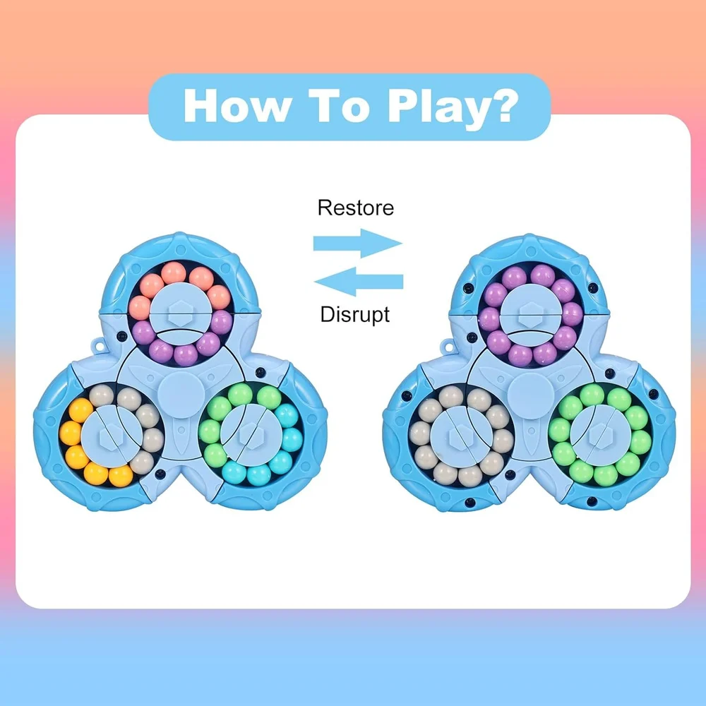 Magic Bean Rotating Cube Age 3+ Kids