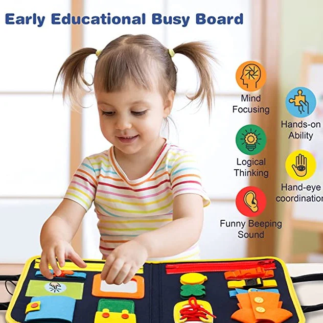 Busy Board Sensory Book