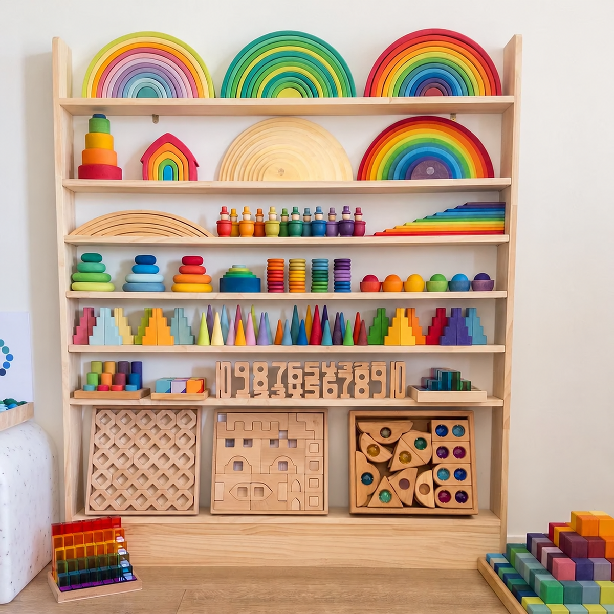 Slim-Line Toy Shelf, 7 Tier