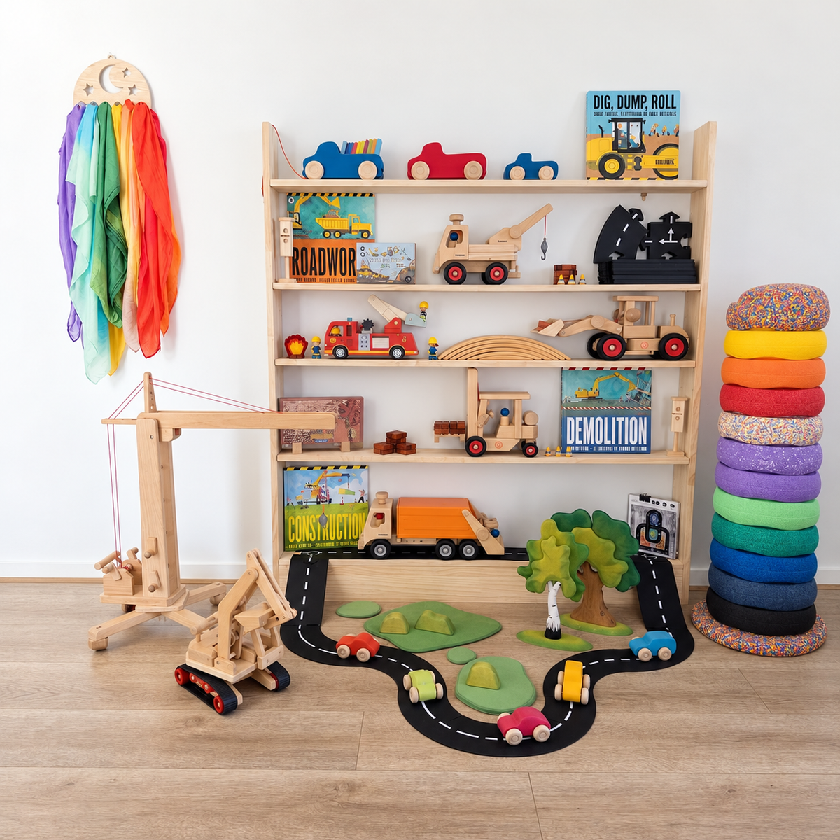 Slim-Line Toy Shelf, 7 Tier
