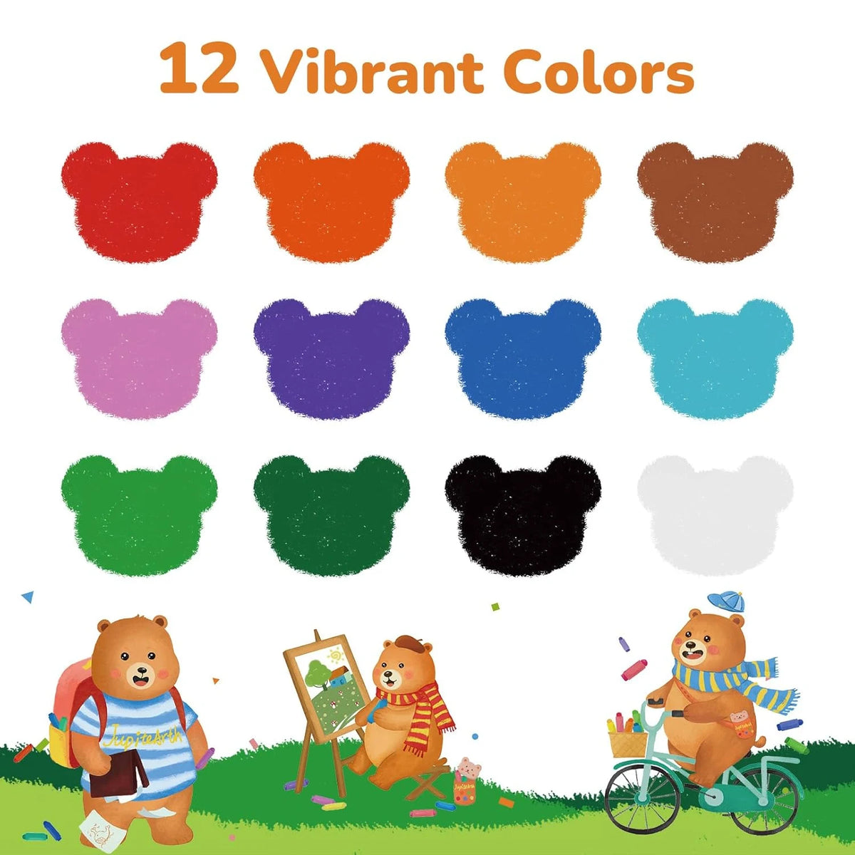 Color Twist Crayons Set with Storage Bucket