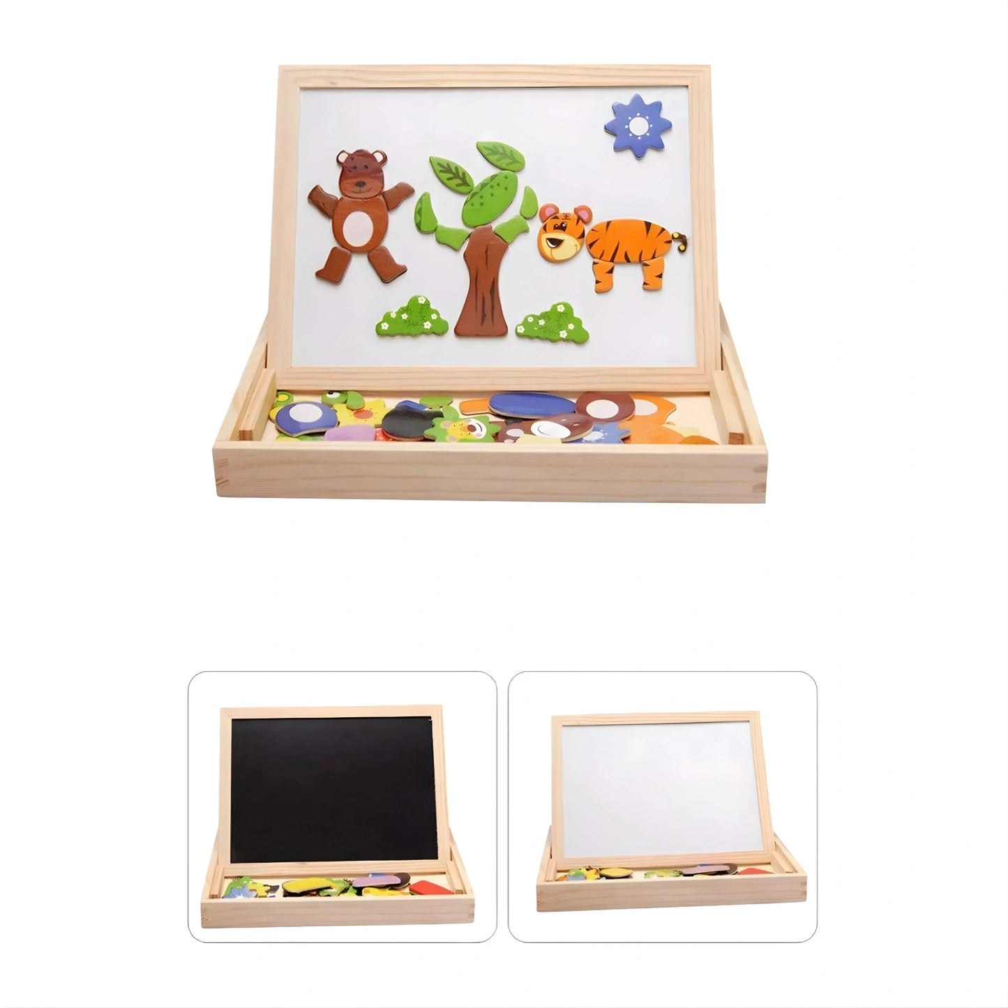 Magnetic Wooden Puzzle Board