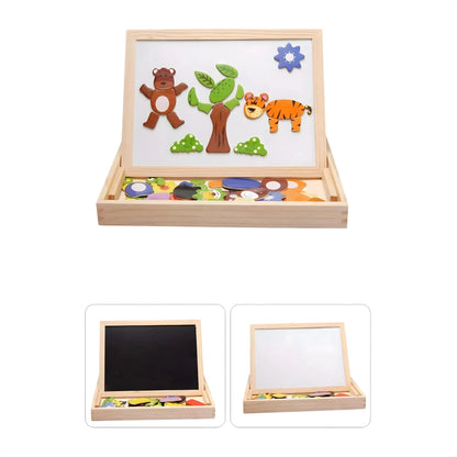 Magnetic Wooden Puzzle Board