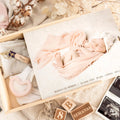 Birth box with photo in wood