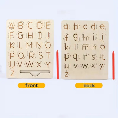 Wooden Alphabet Double Sided  Tracing Board