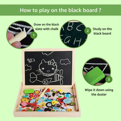 Magnetic Wooden Puzzle Board