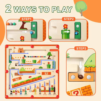 Montessori Magnetic Maze Board