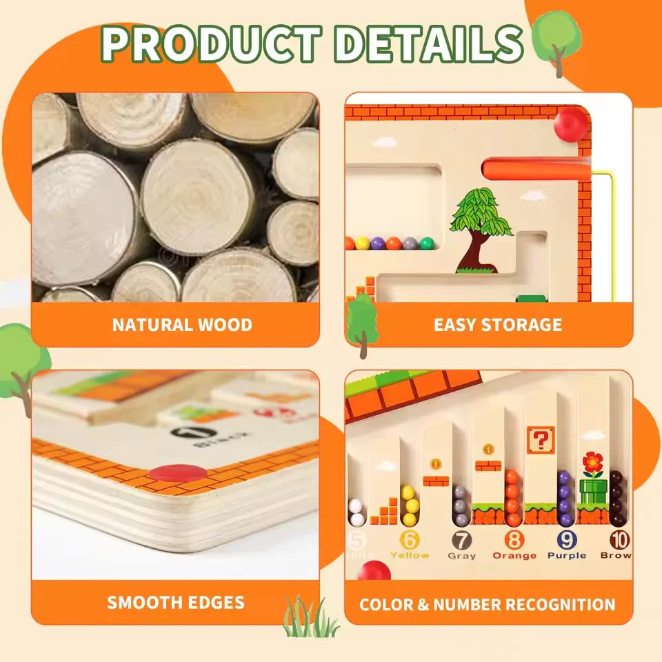 Montessori Magnetic Maze Board