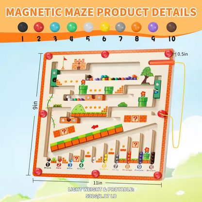 Montessori Magnetic Maze Board