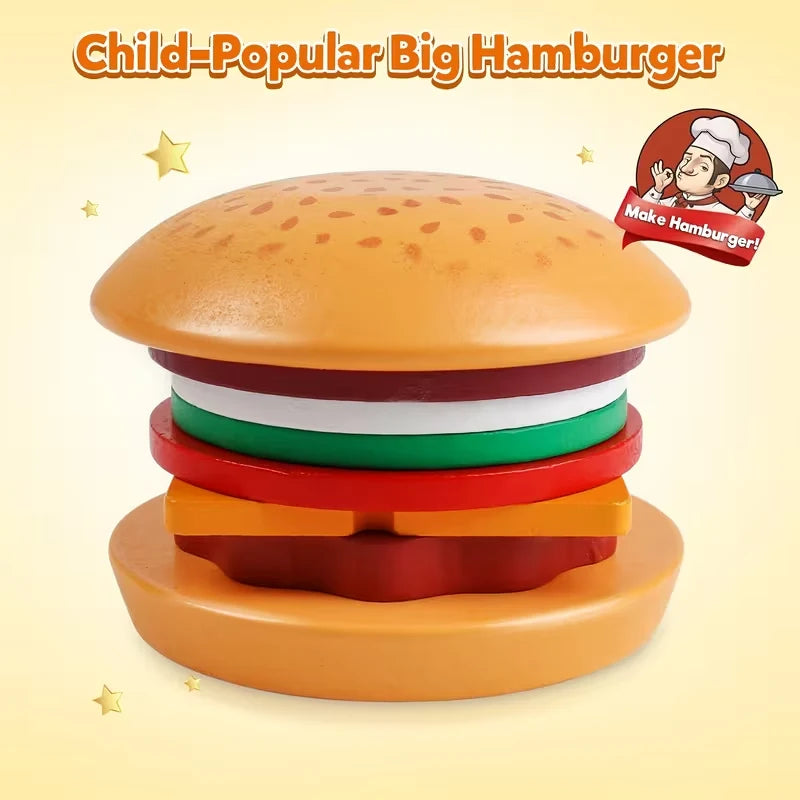 Wooden Burger Sorting & Stacking