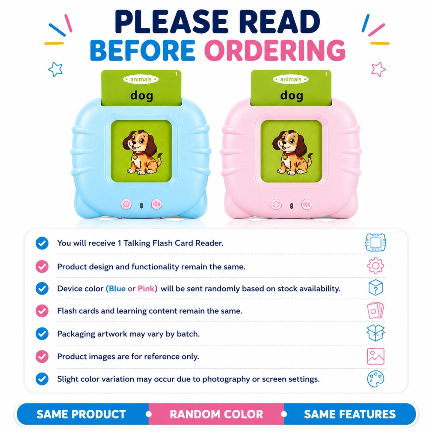 Interactive Talking Flash Card Reader