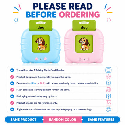 Interactive Talking Flash Card Reader