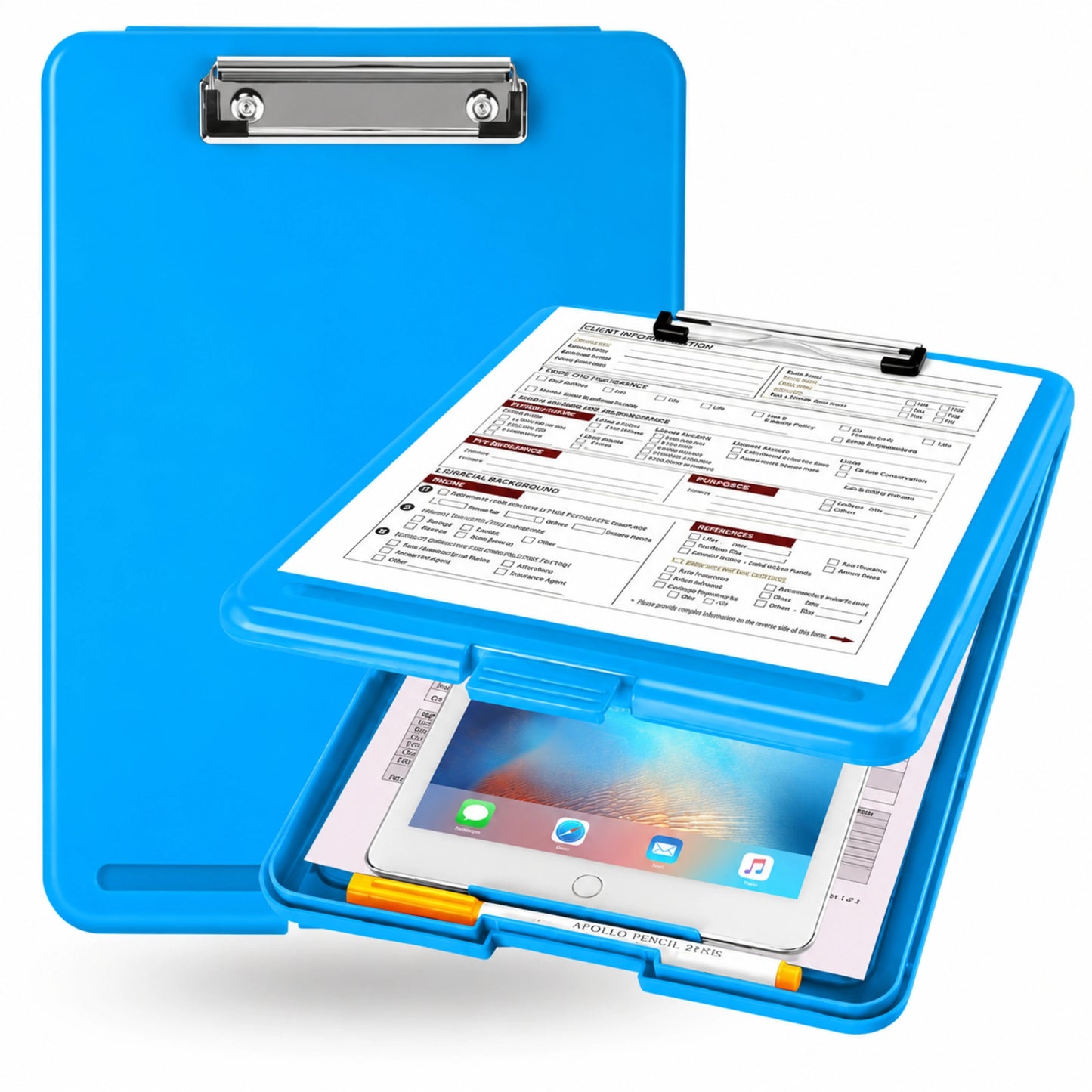 Clipboard Storage Folder with Hidden Compartment