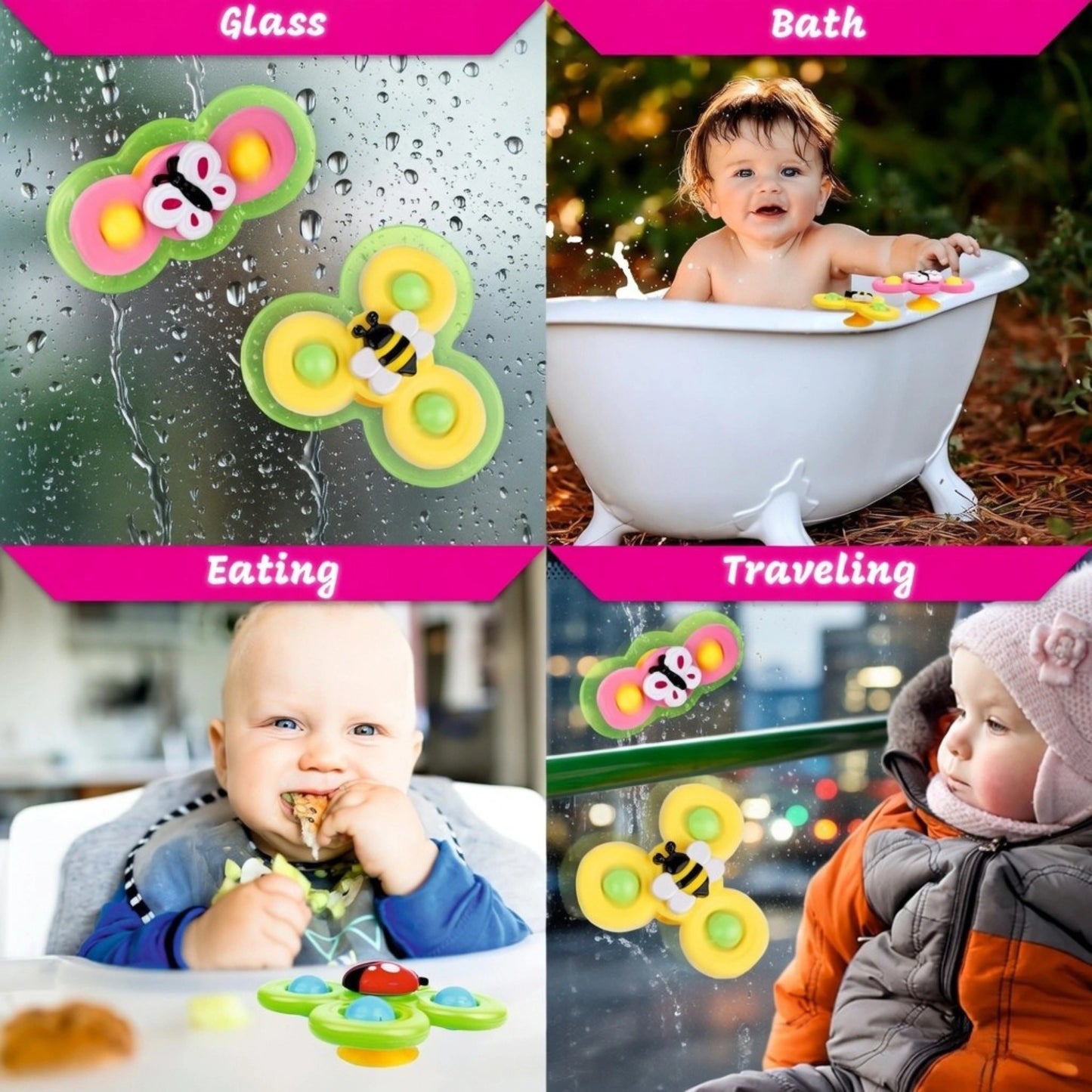 Baby Suction Spinner Toy