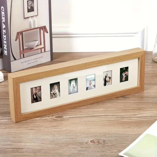 Wooden Photo Frame, Peach Wood Finish, 10/6 Slots