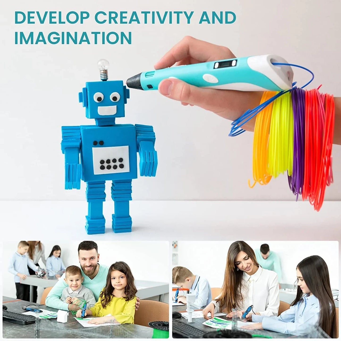 3D Printing Pen with LCD Screen