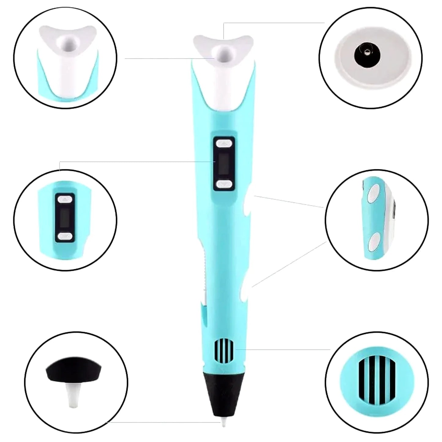 3D Printing Pen with LCD Screen