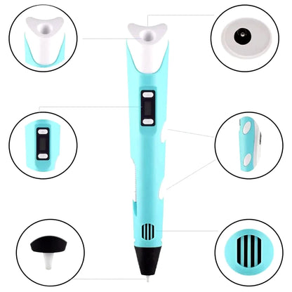 3D Printing Pen with LCD Screen