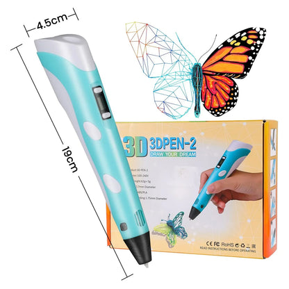 3D Printing Pen with LCD Screen