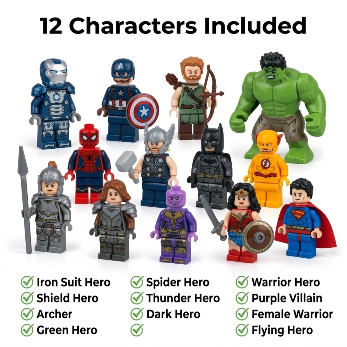 Avengers Super Hero Mini Figures Set