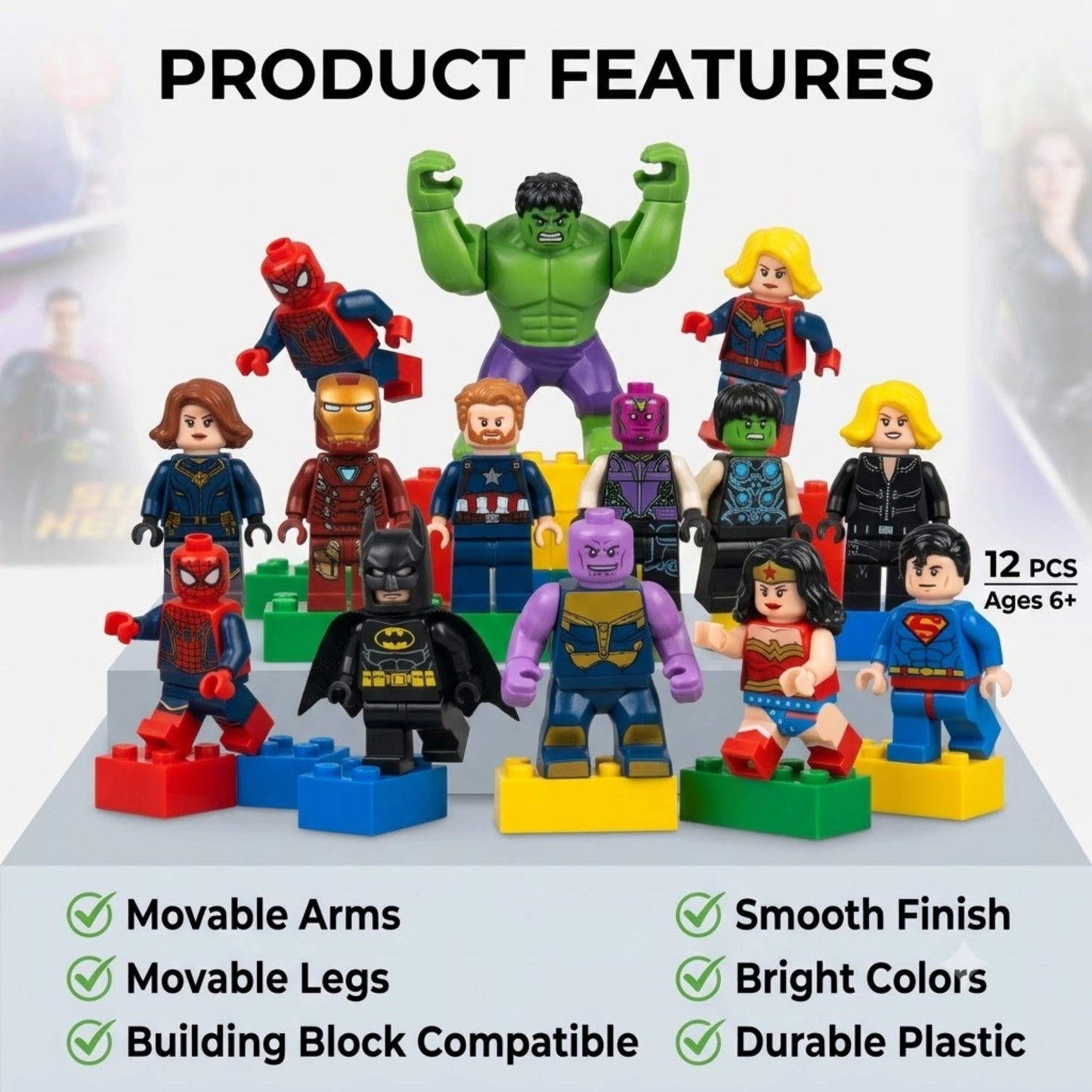 Avengers Super Hero Mini Figures Set