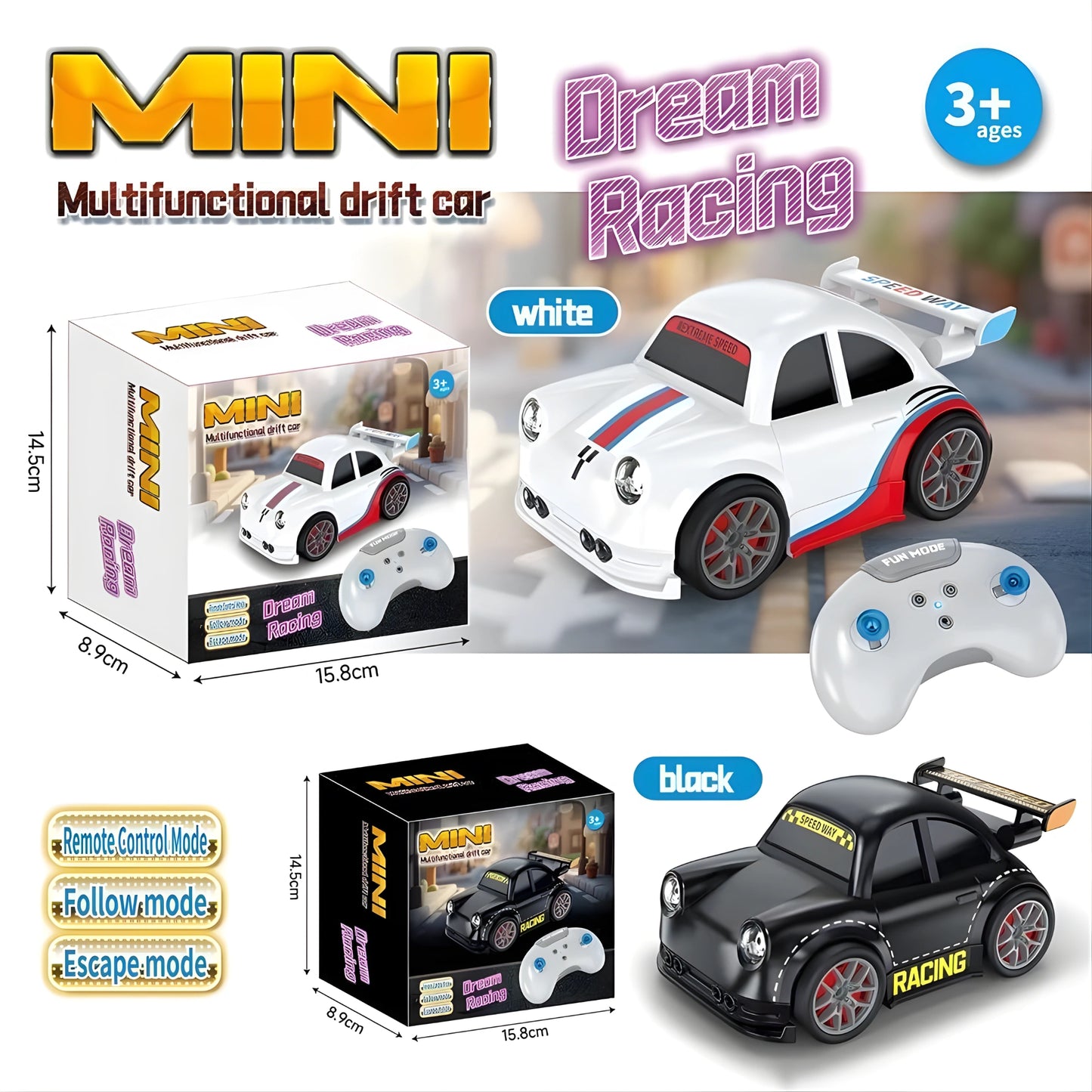 Mini RC Drift Car with Smart Sensor