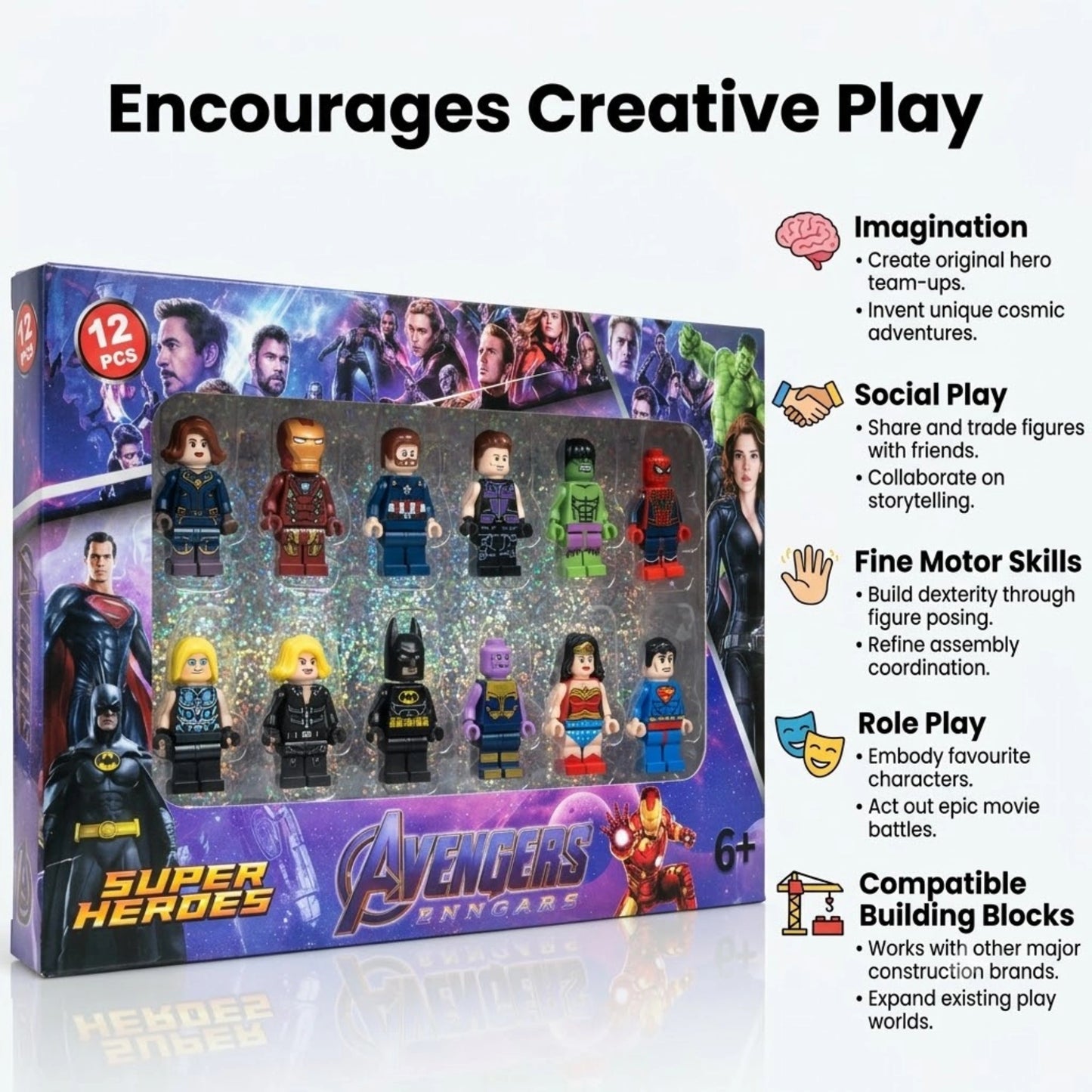 Avengers Super Hero Mini Figures Set