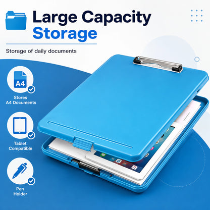 Clipboard Storage Folder with Hidden Compartment