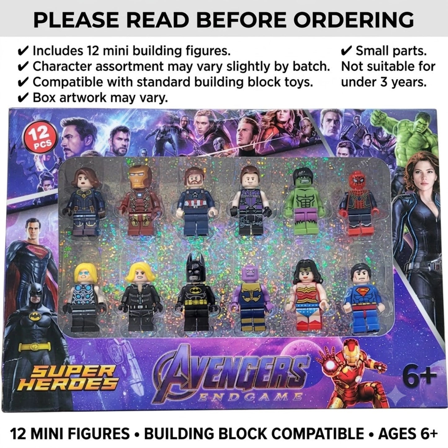 Avengers Super Hero Mini Figures Set