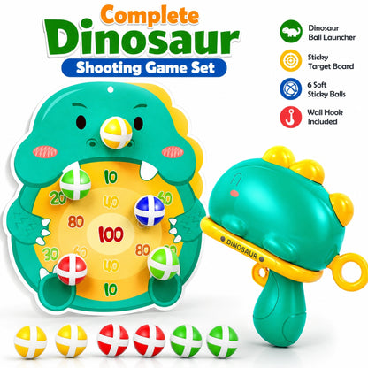 Dinosaur Ball Launcher Target Game Set