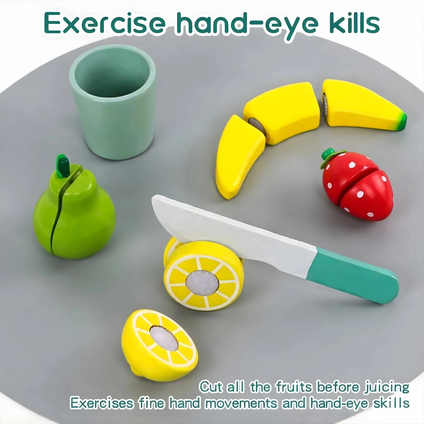 Wooden Fruit Juicer Toy Set