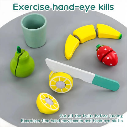 Wooden Fruit Juicer Toy Set