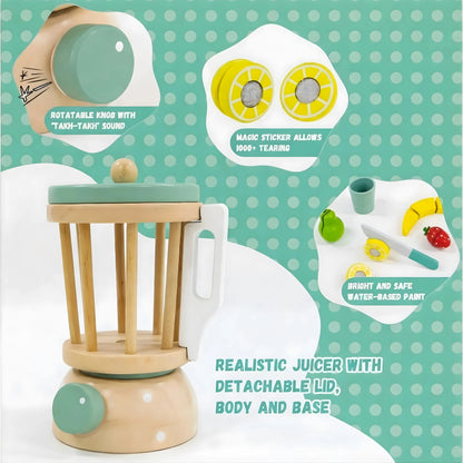 Wooden Fruit Juicer Toy Set