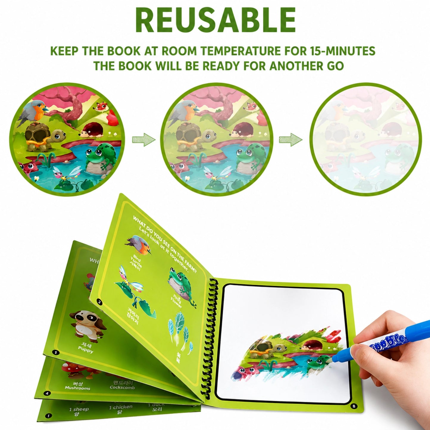Magic Water Drawing Book