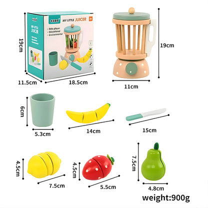 Wooden Fruit Juicer Toy Set