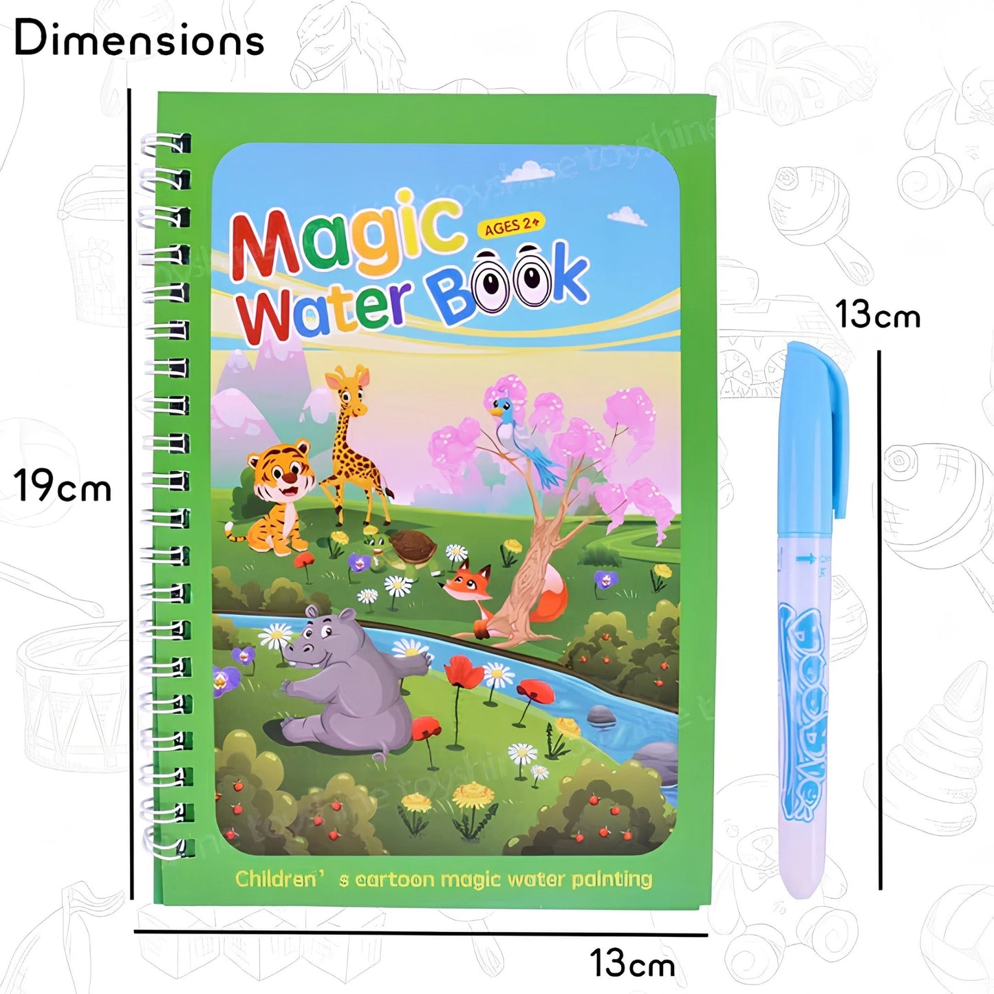 Magic Water Drawing Book