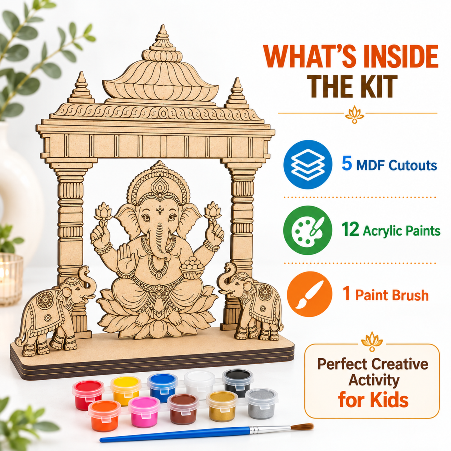 Ganesh Mandap DIY Colouring Kit