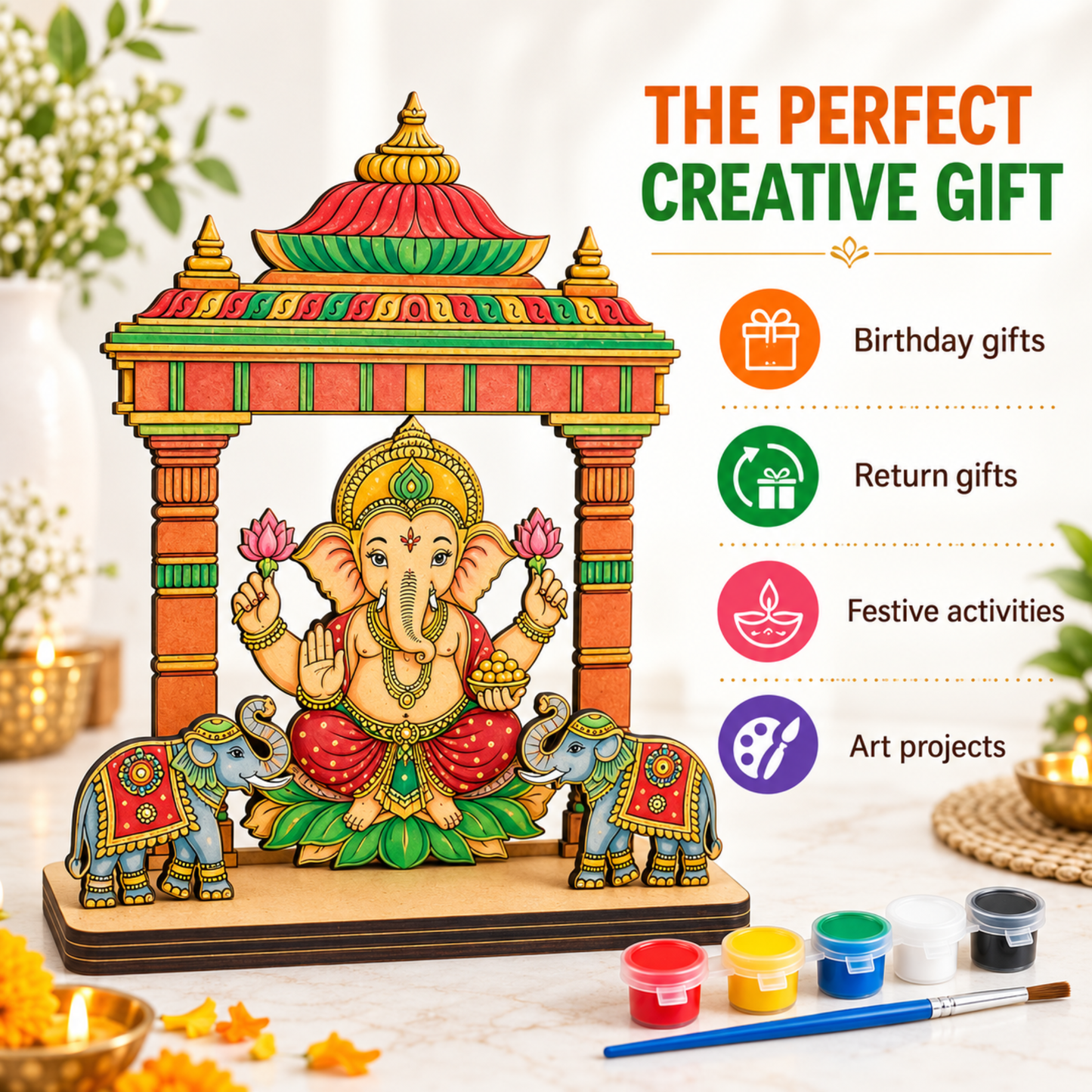 Ganesh Mandap DIY Colouring Kit