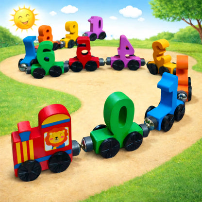 Wooden Number Train Toy
