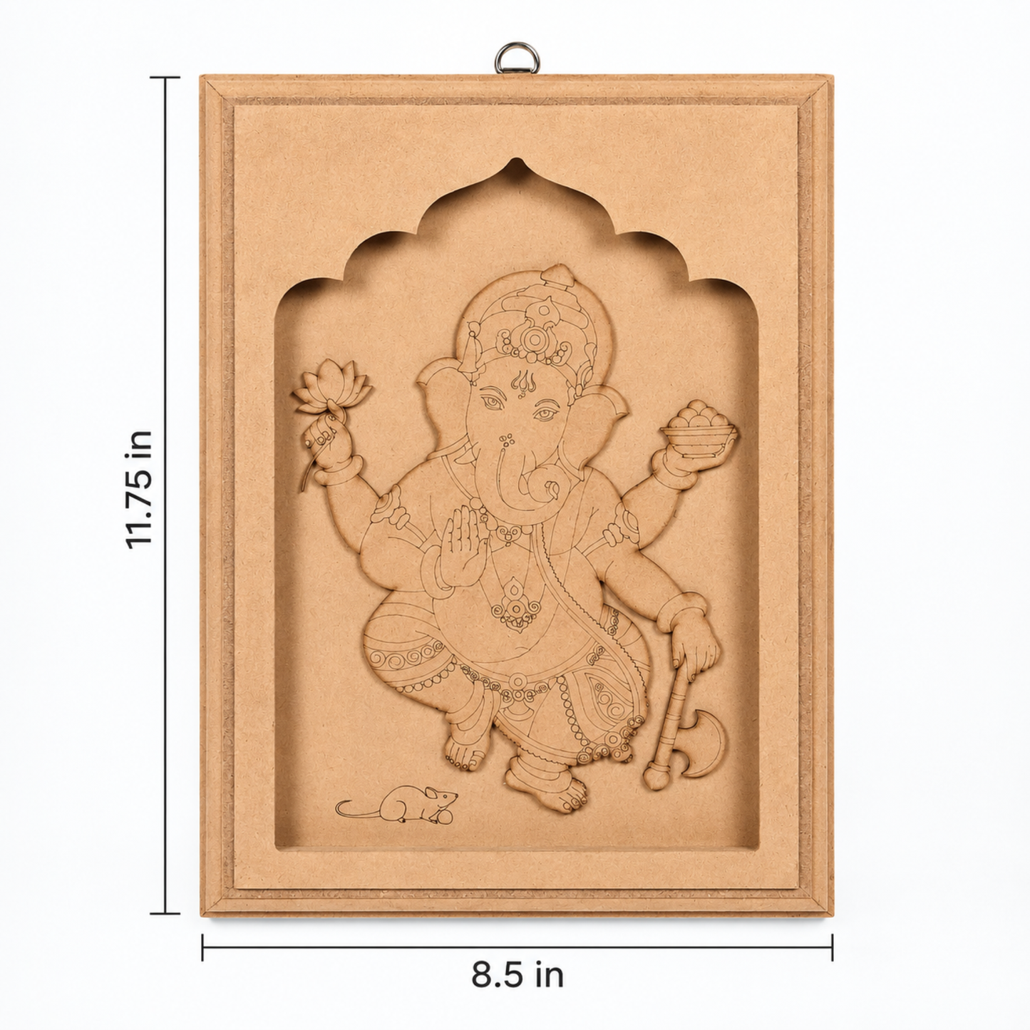 DIY Ganpati Bappa MDF Colouring Frame